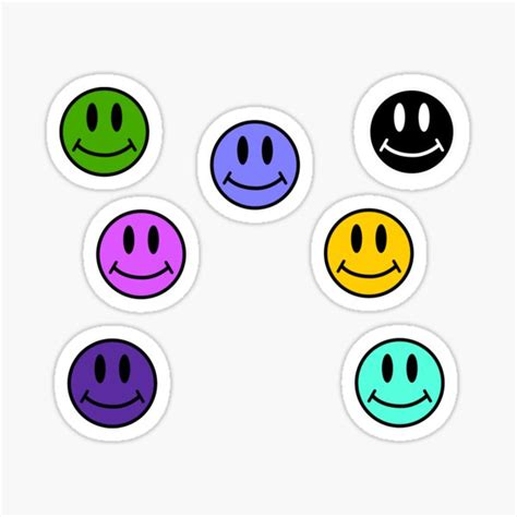 "Smiley Face Color Alt" Sticker for Sale by ArashiiGames | Redbubble