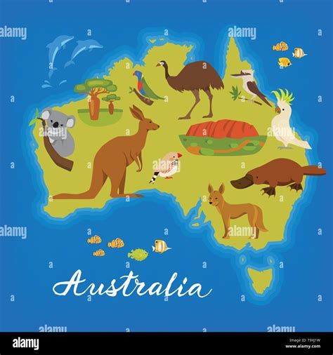 Australian Animals Map