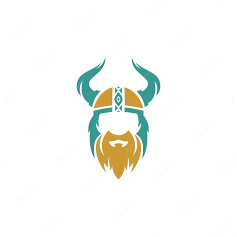 Premium Vector | Logo for a viking helmet