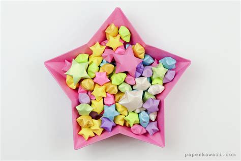 Origami Lucky Star Diagram - Paper Kawaii Shop