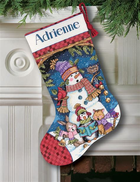 Dimensions Cute Carolers Stocking Cross Stitch Kit in 2020 | Cross ...