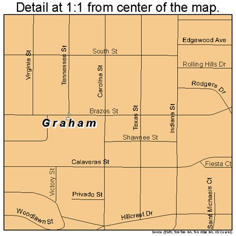 Graham Texas Street Map 4830392