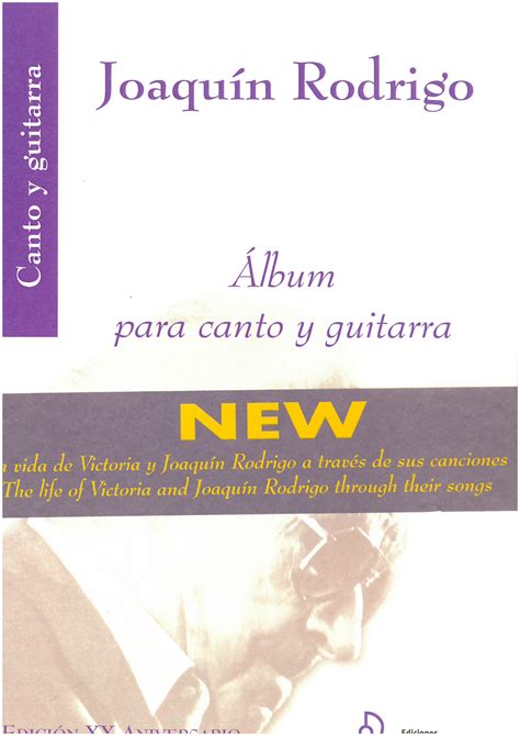 Album para canto y guitarra - Joaquin Rodrigo - Songs for voice and guitar