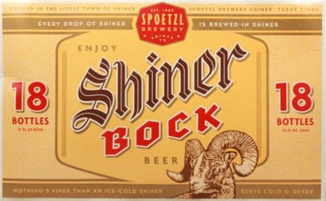 Shiner Bock Beer, 18 bottles / 12 fl oz - Dillons Food Stores