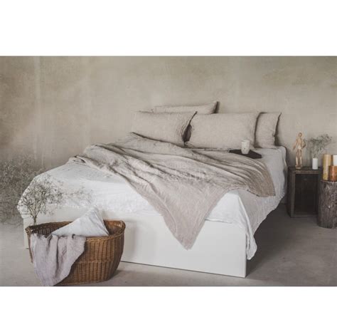 Natural Linen Bed Set Organic Stonewashed Pure Natural Linen Bedding Linen 100% Eco Linen Gift ...