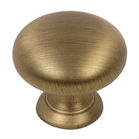 Cosmas 4950BAB Brushed Antique Brass Cabinet Knob - Cosmas-Hardware.com