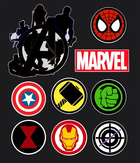 Avengers Superhero Stickers - Etsy