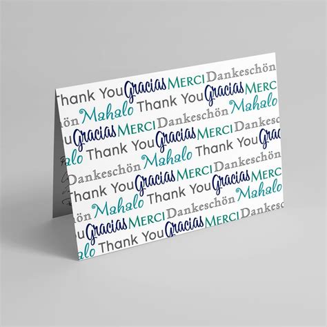 Thank You Languages - Thank You Greeting Cards by CardsDirect