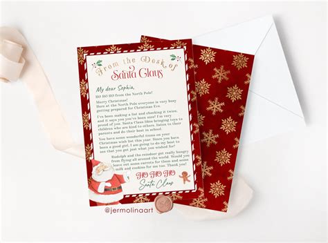 Editable Letter from Santa and Nice list Certificate bundle. Approved Letter from Santa template ...