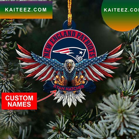 NFL New England Patriots Xmas Mickey Ornament - Kaiteez