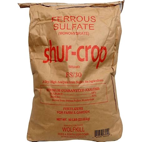 Shur-Crop 50 lb. 10,000 sq. ft. 30% Iron Sulfate Fertilizer at Tractor ...