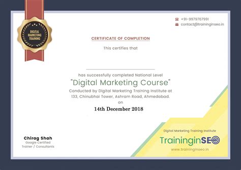 printable digital marketing certificate course ppt | Marketing courses, Digital marketing ...