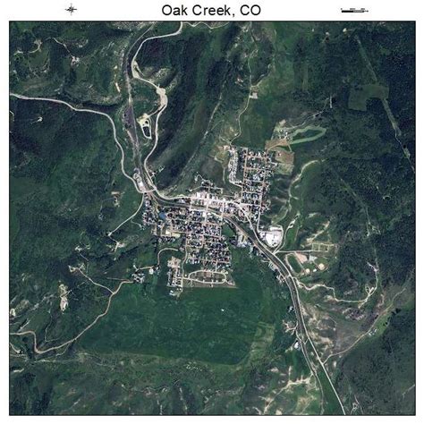 Aerial Photography Map of Oak Creek, CO Colorado