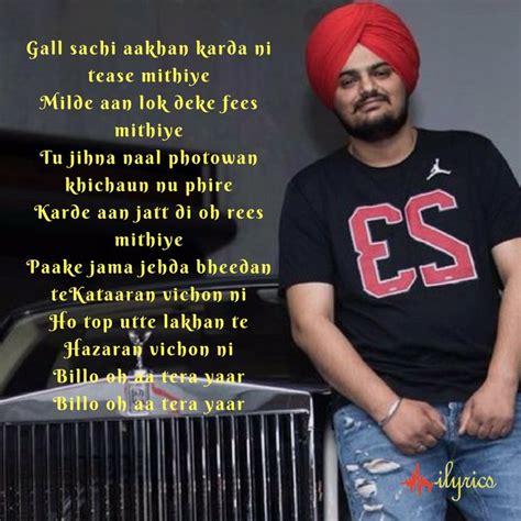 FAMOUS LYRICS – Sidhu Moose Wala | Famous lyrics, Lyrics, Famous