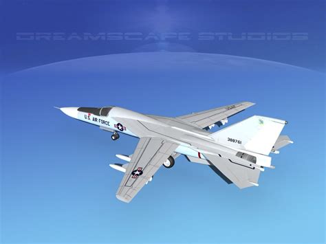 general f-111 aardvark bomber 3d max