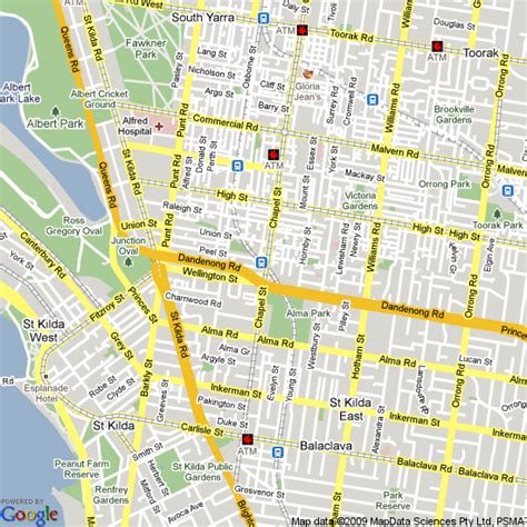 Map of Windsor, Victoria | Hotels Accommodation