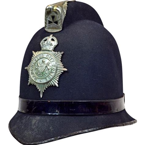 Rare Vintage British Manchester Bobbie Policeman's Hat from easterbelles-emporium on Ruby Lane