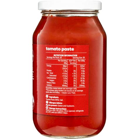 tomato paste ingredients