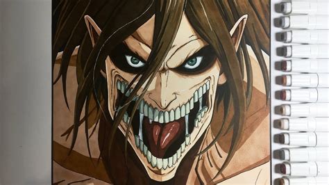 Eren Titan Form Drawing