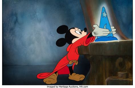 Fantasia Mickey Mouse as The Sorcerer's Apprentice Production Cel | Lot #62138 | Heritage Auctions