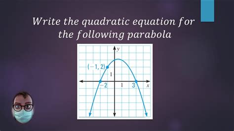 Intercept Form Of A Parabola