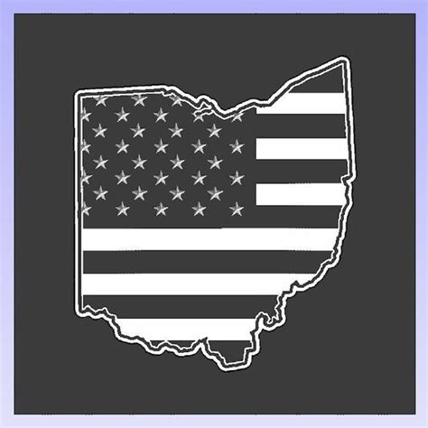 Ohio American Flag SVG File - Etsy