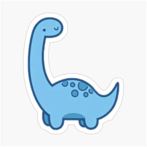 Pegatina ''cute blue diplodocus' de Sabri-alba | Dinosaur stickers ...