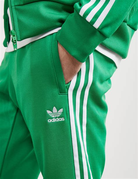 adidas Originals Synthetic Mens Superstar Track Pants Green for Men - Lyst