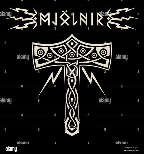 Mjolnir Rune Tattoo