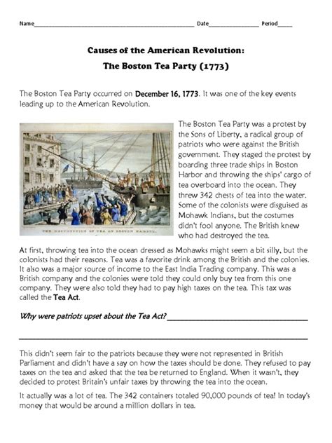 Boston Tea Party | PDF | North America | United Kingdom–United States ...