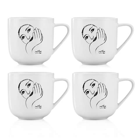 Carrol Boyes Mug Set of 4 - Face Facts | Shop Today. Get it Tomorrow ...