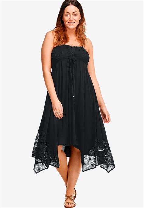 Handkerchief Hem Dress by ellos®| Plus Size Midi Dresses | Woman Within