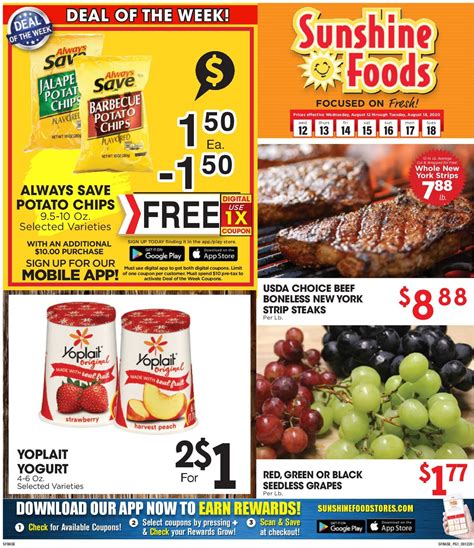 Sunshine Foods Current weekly ad 08/12 - 08/18/2020 - frequent-ads.com