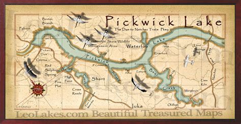 Old field Studio: Pickwick Lake Treasured Map