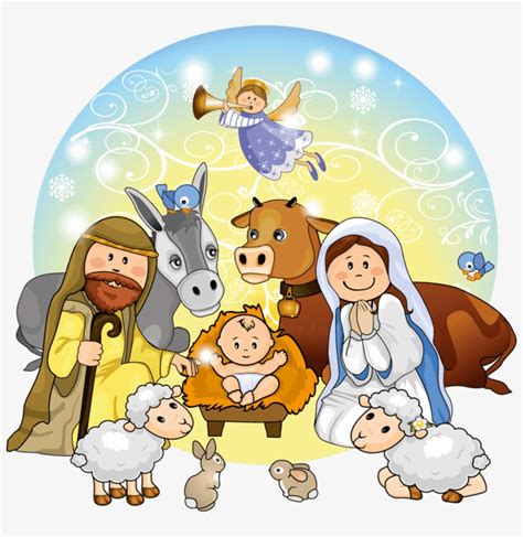 Cute Nativity Clipart view 153 nativity scene illustration images and ...