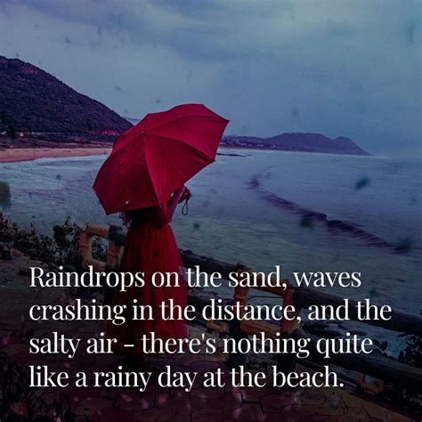 50+ Rainy Day at the Beach Quotes & Instagram Captions