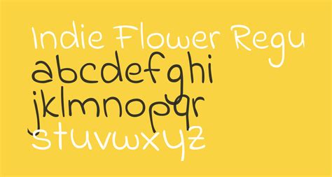 Indie Flower Regular free Font - What Font Is