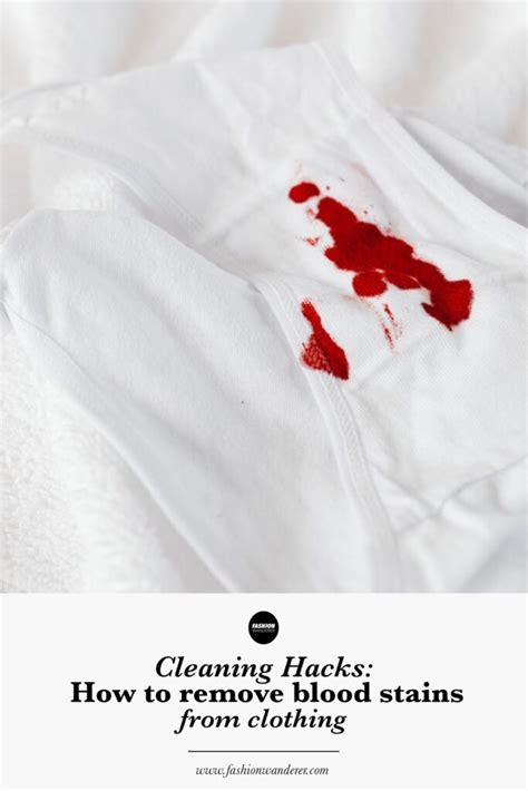 How to remove blood stains from clothing – Fashion Wanderer