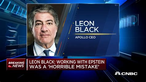 Apollo's Leon Black: Working with Epstein was a 'horrible mistake'