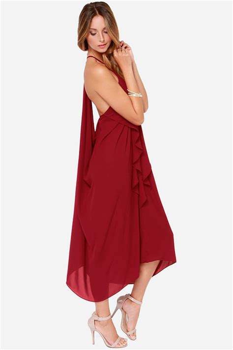 Wine Red Dress - Midi Dress - Burgundy Dress - $58.00 - Lulus