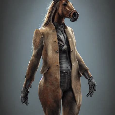 concept art of hybrid human and horse, anthropomorphic | Stable Diffusion