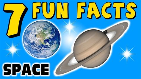 7 FUN FACTS ABOUT SPACE! PLANET FACTS FOR KIDS! Stars! Saturn! Learning Colors! Funny! Sock ...