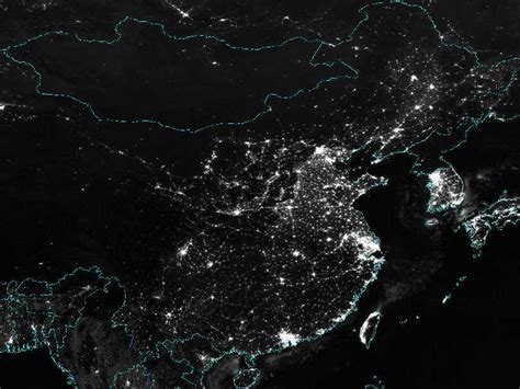 China From Space At Night - Business Insider