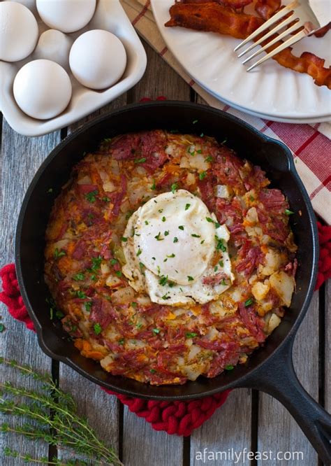 Corned Beef Breakfast Hash - A Family Feast