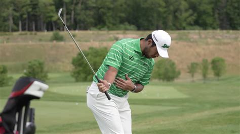 On the range with Hideki Matsuyama