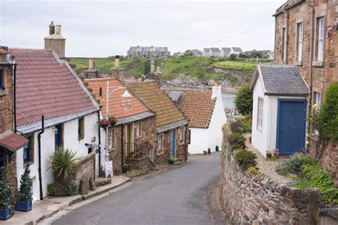 Free Stock photo of Little houses on empty road in Crail, Scotland ...