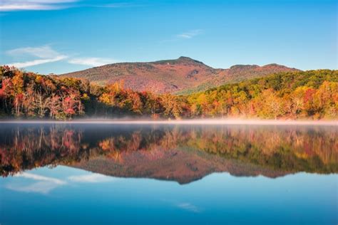 Premium Photo | Grandfather mountain in fall