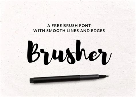 25+ Hand-Drawn, Free Brush Fonts - Hipsthetic