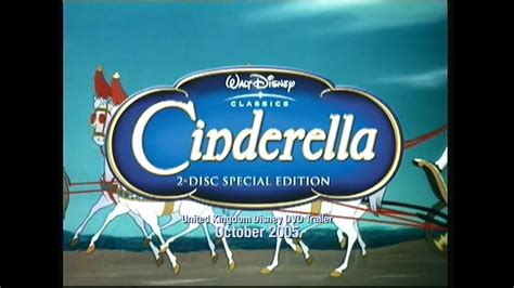 Cinderella Special Edition Disney DVD Trailer (2005, UK) | Dvd, Disney, Walt disney cinderella