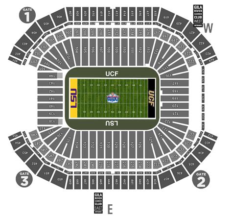 Fiesta Bowl Stadium Seating Chart: A Visual Reference of Charts | Chart ...